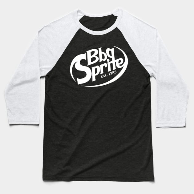 BBQ Sprite Baseball T-Shirt by BenOlsonArt